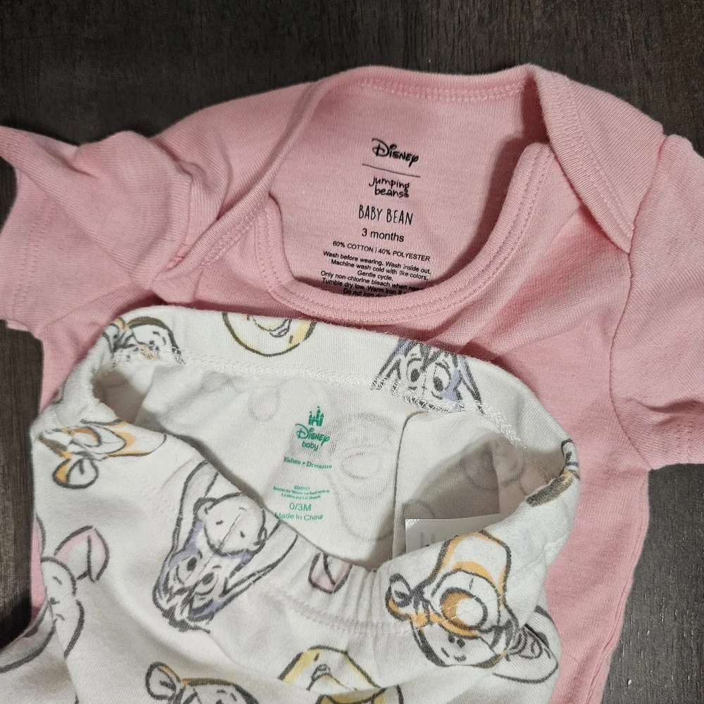 Disney Baby Pooh And Bambi 0-3 Month Clothes